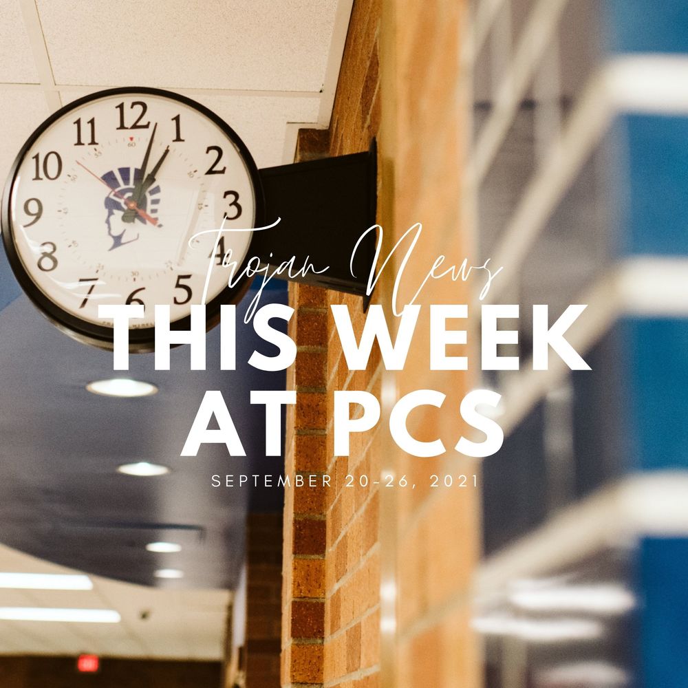 This Week at PCS Trojan News Graphic
