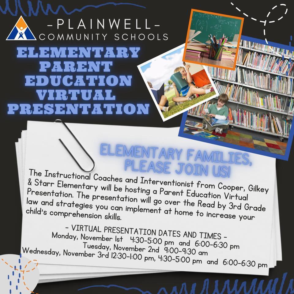 Elementary Parent Education Virtual Presentation Picture